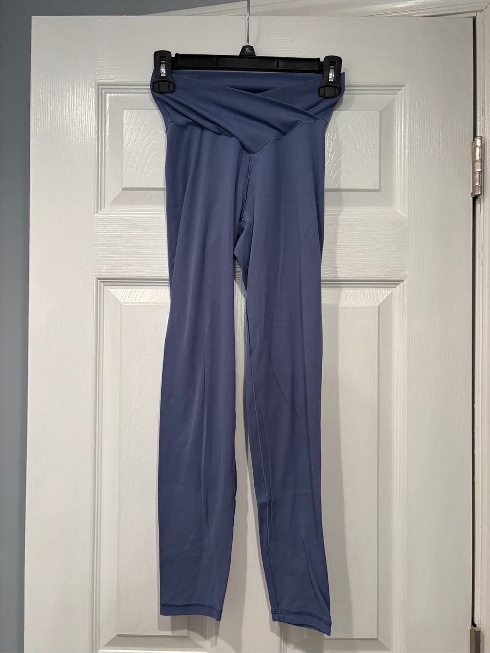 aerie offline women’s crossover Performance Leggings in Slate Blue